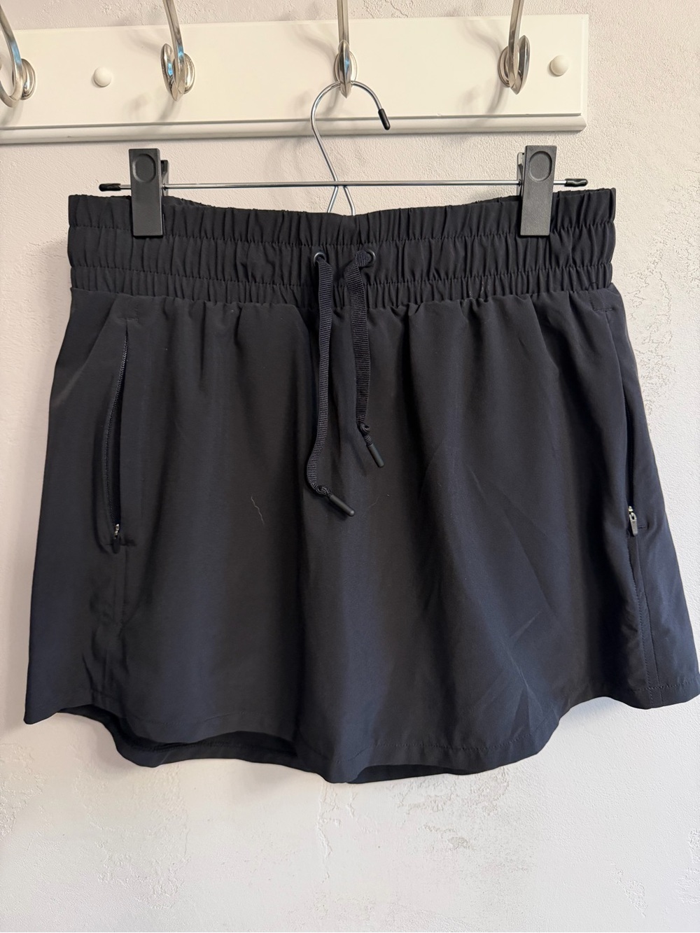 all in motion Black Athletic Drawstring Shorts with Zipper Pockets